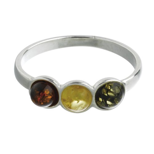 Bague Argent 925 Ambre Nature d'Ambre Bijou Élégant pour Vos Tenues de Soirée