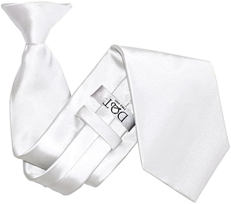 New Plain Satin Men's Clip-On Tie