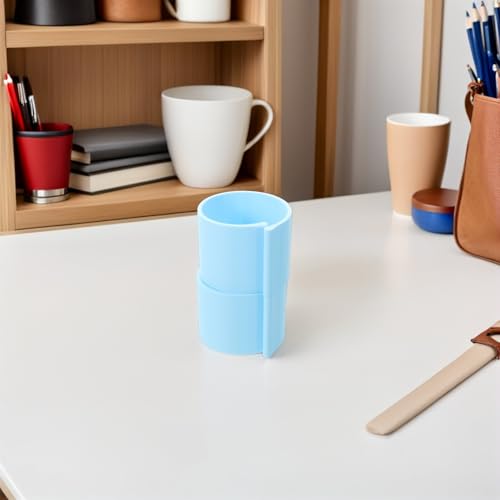 Soporte para rodillo de lienzo de arte portátil PRETYZOOM azul pequeño 6