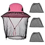 Imkerhut,Mückenschutz Kleidung,Moskitonetz Kopf,Head Net Face Mesh Head Cover,Mosquito Kopf-Kescher Gesichts (4)