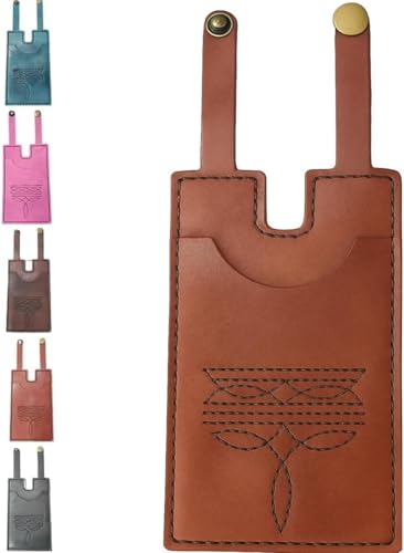 Western Boot Wallet Women with Snap Strap,2025 Fashion West Leather Slim Wallet,Handcrafted Leather Boot Credit Card Holder Case for Women