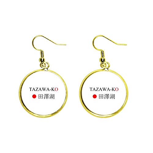 Pendientes Tazawako de sol rojo Japón, el regalo ideal de joyería para mujer