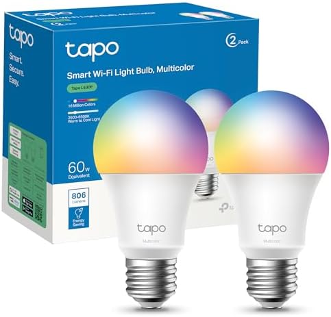 Tapo L530E – Bombilla LED inteligente Wi-Fi, multicolor, regulabl...