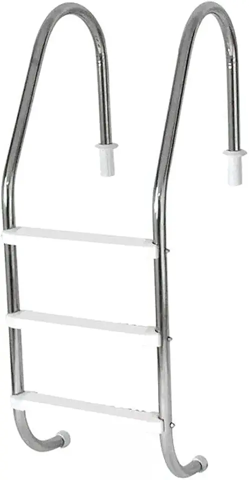 Piscina Em Aço Inox Com 3 Degraus Abs Reforçada(Banco)