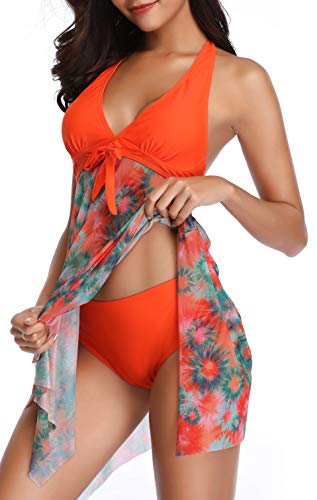 Temptme Women Swimsuit Two Piece Tankini Swimdress