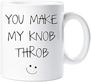 60 Second Makeover Limited You Make My Knob Throb Mug Cup Gift Wife Husband Valentines Day Birthday Present Gift Boyfriend Girlfriend