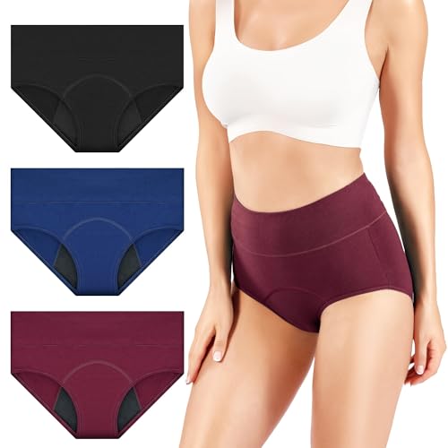 RFOGJV Culotte Menstruelle, sous-vêtements Menstruels Femme Adolescente Taille Haute, Absorber