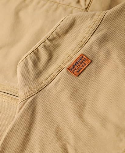 Superdry Para Hombre. M5011945A Cazadora Harrington CláSica MarróN (Xxl), Casual, AlgodóN OrgáNico, Sostenible - 5