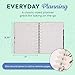 Happy Planner Disc-Bound Academic Planner July 2025 - June 2026 Daily, Weekly and Monthly - 3 Bonus Months, Big Size, Horizontal Layout, Onyx & Sand, 8.5” x 11”