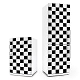 posterdeluxe Kühlschrank- & Geschirrspüler-Folie - Rockabilly – Karo - Aufkleber Dekorfolie Front Spülmaschine 50er