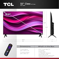 TCL 32-Inch Class R3D Series QLED Roku Smart TV | FullView Bezel-Less Design, Google Cast & AirPlay 2 | Television for Bedroom, Dorm & Kitchen (32R3D, 2026) Streaming Live Local News, Sports & Movies — image 2