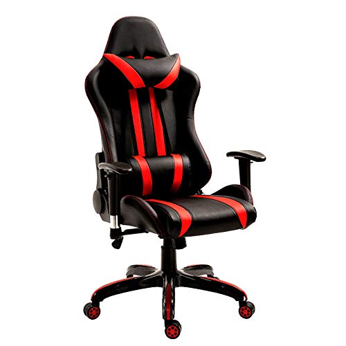 ZXCVB Game Chair, Leather Office Chair In Line with Human Body Design,Leather Office Chair with Adjustable Height and Tilt Angle,Suitable For Players and Offices.