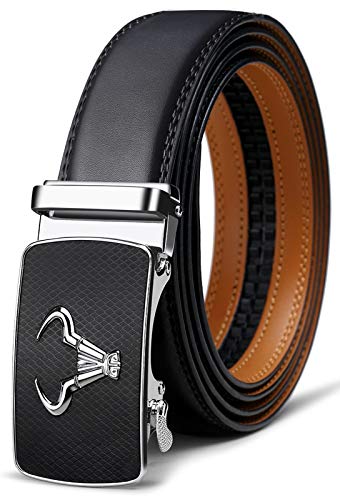 Image of Men's Belt,Bulliant Branded Ratchet Belt Of Genuine Leather For Men Dress,Size Customized