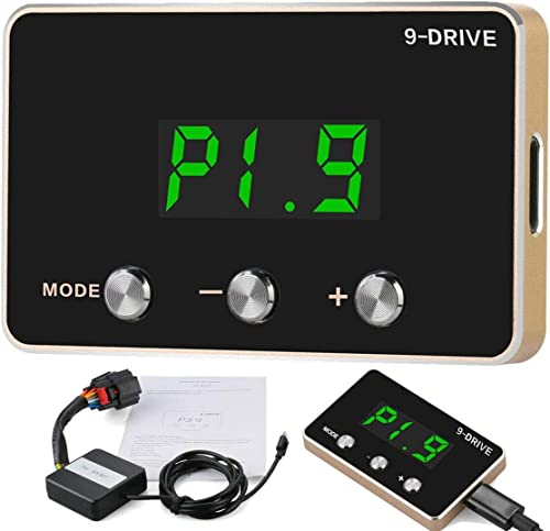 WonVon Throttle Response Controller,9 Drive 9-Mode Universal Electronic Throttle Controller for Dodge RAM Ford Honda Chevrolet(Green)