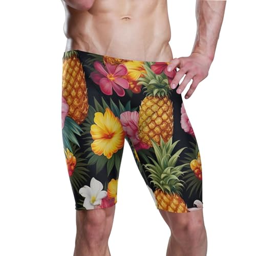 UMIRIKO Pineapple Flower Men's Swim Jammers Swimsuit M B0401082