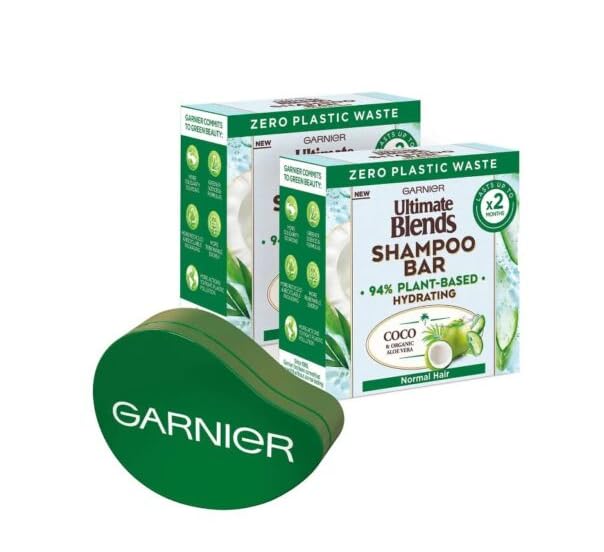 GARNIER ULTIMATE BLENDS 60G SHAMPOO BAR COCO ALOE DUO AND STORAGE BOX - Image 3