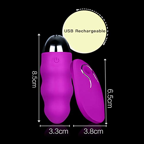 CHAOUA バイブ ローター 女性用アダルト用 クリトリス 潮吹きインバーターワイヤレス充電リモコン防水楽しいジャンピングエッグ女性アダルトセックス製品 (充電, パープル) - 画像5