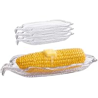 Set-of-4 HIC Kitchen Corn Dishes (Clear)