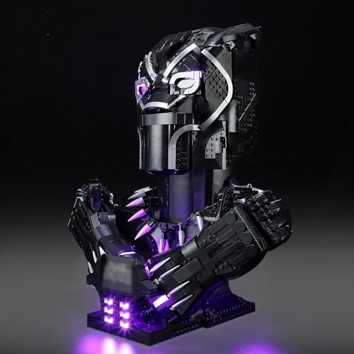 Mililier LED Light Kit for Lego Marvel Black Panther 76215 Set, Compatible with Lego 76215 Building Blocks Model(Not Include Blocks Set)