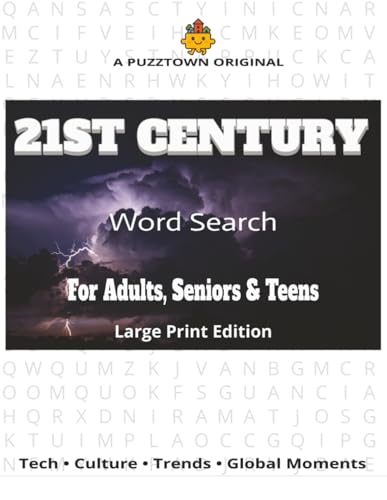 21st Century Word Search For Adults, Seniors & Teens: Word