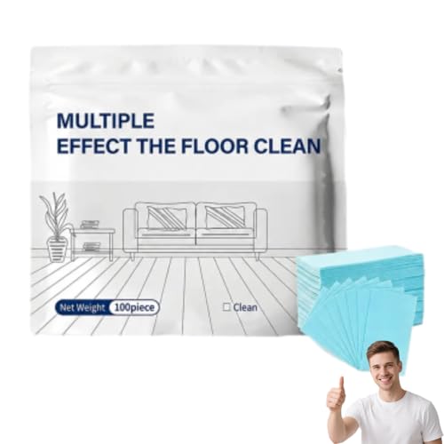 Multi-surface Floor Cleaning Tablets 100 Piece Floor Cleaning Tablets Multi- Surface Cleaner Multiple Effect the floors Clean Concentrated Cleaner for Hardwood Tile Laminate & More (100pcs 1)