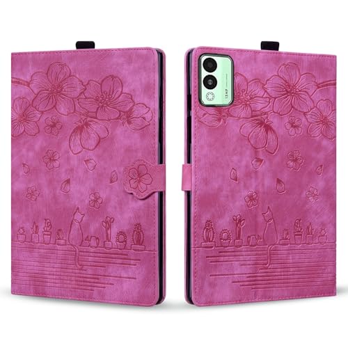 Étui en cuir PU gaufré chic pour Tecno Megapad 11, protection antichoc élégante