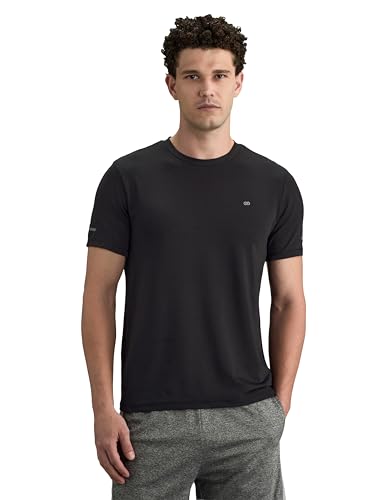 Image of Symbol Premium Men's Solid Regular Fit Sports Stretch T-Shirt | Round Neck | Raglan Sleeve | Moisture-Wicking | Activewear | Running | Gym | Plain (Available in Plus Sizes)