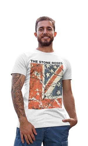 Roses T-Shirt - Waterfall Single Cover Image Vintage Style in White