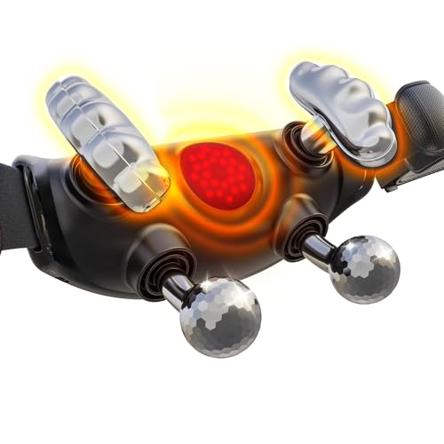 Upgraded Neck Massager for Pain Relief Deep Tissue Cordless Neck and Shoulder Massager with Heat 5 Modes Deep Tissue Kneading Portable Shiatsu Massager for Back Leg Muscles Home Office Travel Use