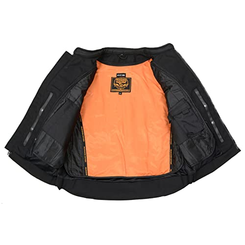 Milwaukee Leather MPM1730-BLK-XL Black Padded Textile Motorcycle Jacket thumb #8