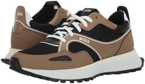 BOSS Men's Jonah Retro Inspired Running Sneaker, Medium Carmel/Deep Black, 13 | Image 6