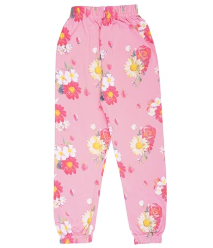 Image of T2F Girls Cotton Regular Fit Printed Track Pant (Pack of 5)