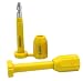 100 Pack Bolt Seal, Container Tamper Evident Seals with Serial Number, High Security Seal One Time Use Barrier Seals for Trailer Truck Train Cargo Shipping Container (Yellow)