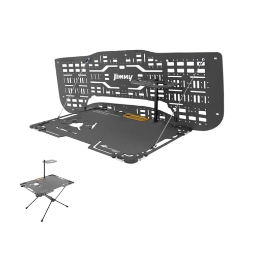 新型スズキジムニー テールゲートラック 4代目 JB64 ジムニーシエラJB74 ノマドJC74 収納ラック タクティカル拡張パネル 拡張棚 収納ブラケット カーゴシェルフラック 内装パーツ アクセサリ カスタム専用設計 2018年-2025年 (四代目J