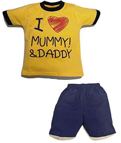 Jusfab Printed Kids Tshirt Pant Set 100% Cotton Infantwear Top Bottom Combo Pack