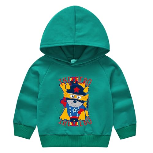 Toddler Kids Fleece Hoodies Cute Cartoon Graphic Sweatshirts Teens Casual Loose Pullover Sweaters Fall Winter Trendy Tops