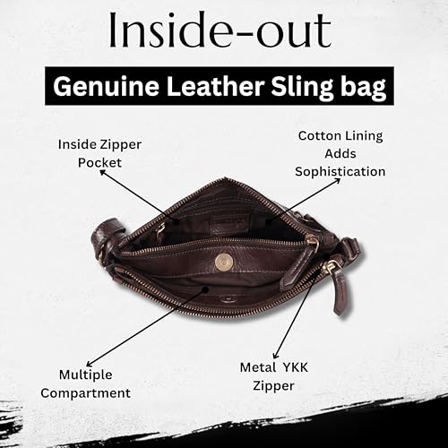 Image of Genuine Italian Leather Boho Studded Crossbody Shoulder Bag - Stylish, Durable, & Perfect for Everyday Use for women