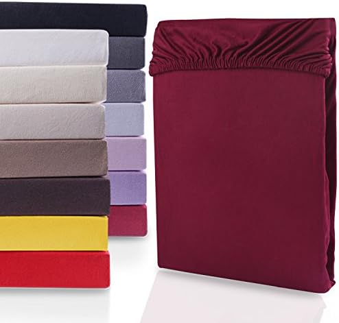 DecoKing Fitted Sheet UK Single Cotton Jersey Boxspring, Amber Collection, 80x200-90x200 cm Steel Grey Silver