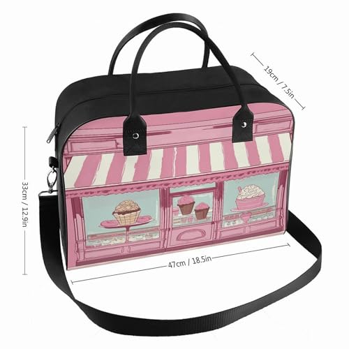 Maletín para portátil rosa con correa ajustable y asa miniatura 2