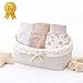 KIDS STYLE Baby Jungen Strampelhose Hosen mit Füßen, Bekleidungsgröße: 56, Farbe: Set 6 3er Pack Bärchen Beige