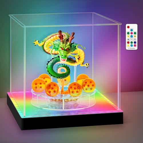 Shenron LED Acrylic Display Case Dragon Balls Display with Holder Stand