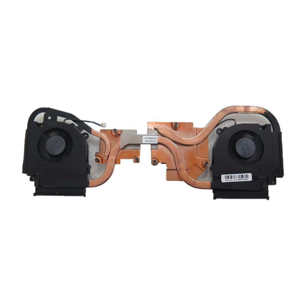 Nowy wentylator procesora graficznego i radiator do laptopa do CLEVO PB50ED 6-31-PB502-RA1 DFS2001059P0T FLDQ DFS2004059P0T FLDJ
