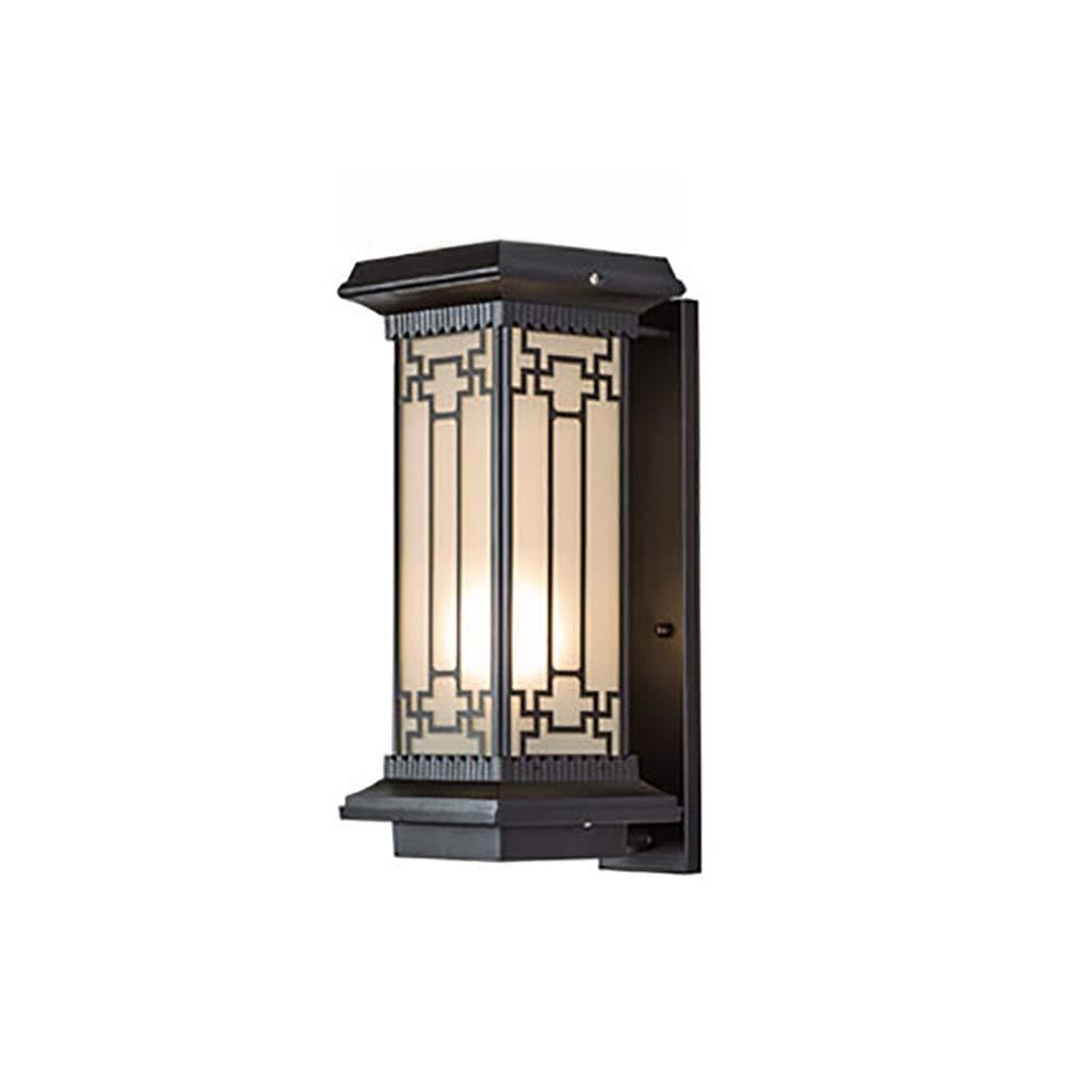 HynJGih Solar Wall Lights Balcony Corridor Aisle Wall Lights Outdoor Courtyard Pillars Door Lights Chinese Indoor Exterior Wall Lights(L)