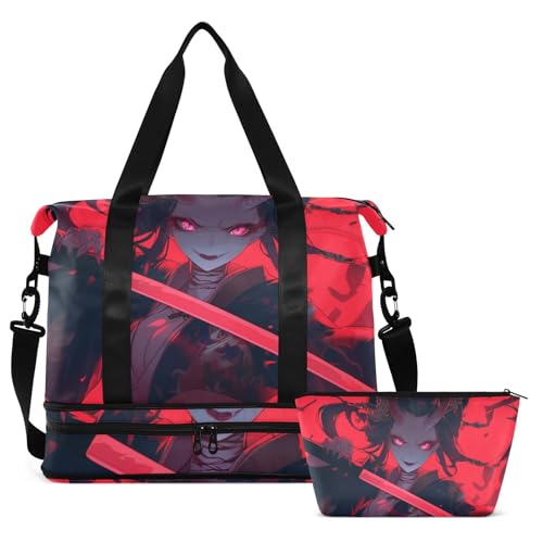 Bolsas de lona de estilo japonés con correa ajustable y sección impermeable unisex 2