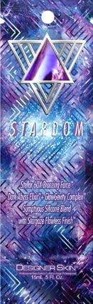 Lot of 5 Stardom 60X tanning Lotion Packets by Designer Skin