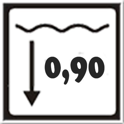 Ersatzfolie Ø 3,00m | Tiefe 0,90m | Poolinnenfolie mit EINHÄNGEBIESE | Stärke 0,6mm