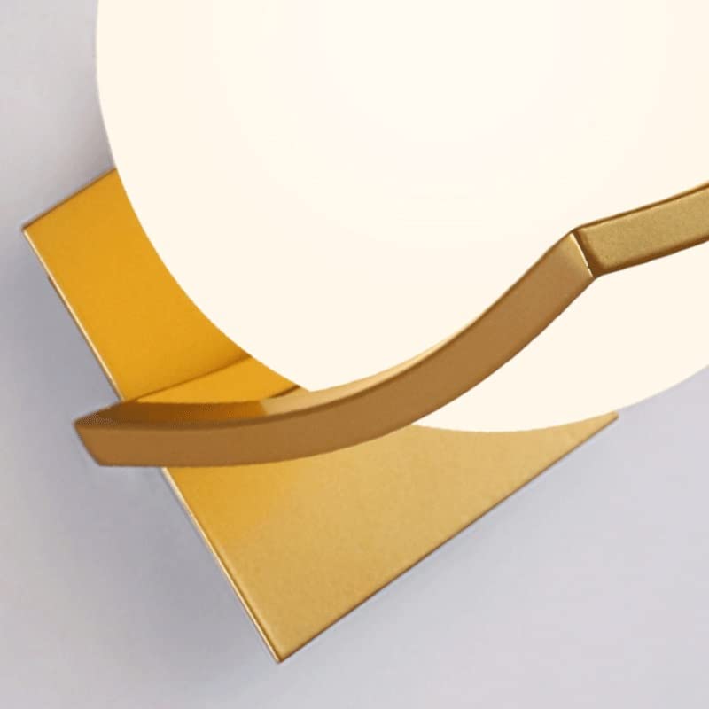 Lámpara de pared dorada con esfera de vidrio RAGGZZ, diseño elegante y sofisticado para el pasillo 5