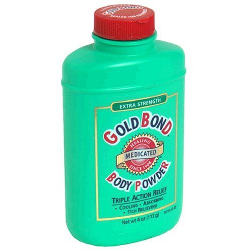 Gold Bond Medicated Body Powder, Extra Strength, 4 oz (113 g) (Pack of 4)