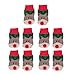 Dog Socks,Dog Socks for Hardwood, 5 Sets Christmas Dog Socks, Non-Slip Cotton Socks with Fashionable Elk Pattern, Dirt Proof Stretchy Warm Pet Paw Protectors, for Small Medium Dogs Cats Puppy(L)