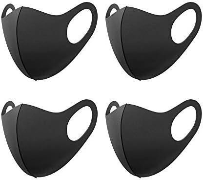 Loisuzn Washable and Reusable Unisex Anti-dust Mask Earloop Cotton Bandana Protective Face Mouth Cloth Shield - 4 Pack